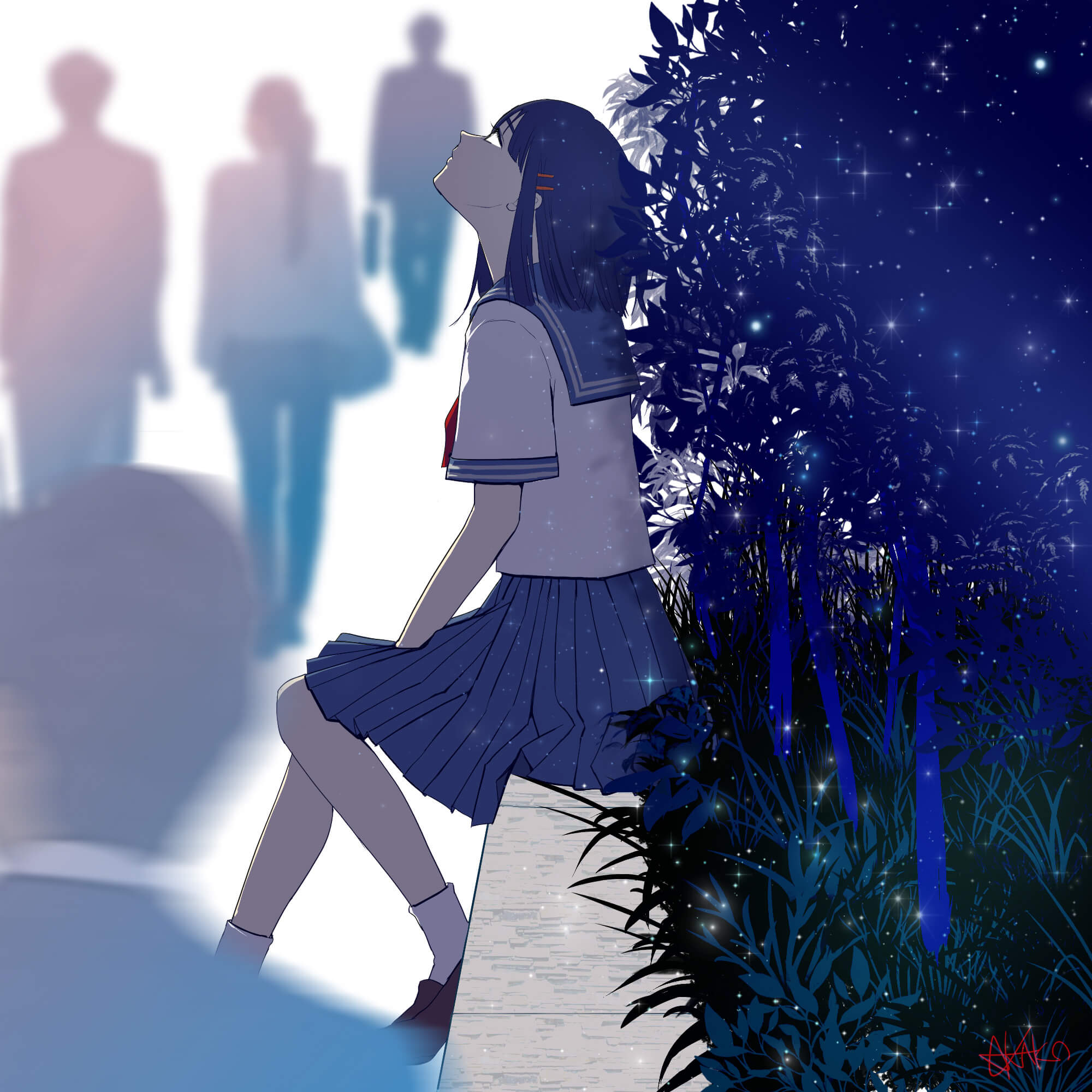 『願い事』　Photoshop