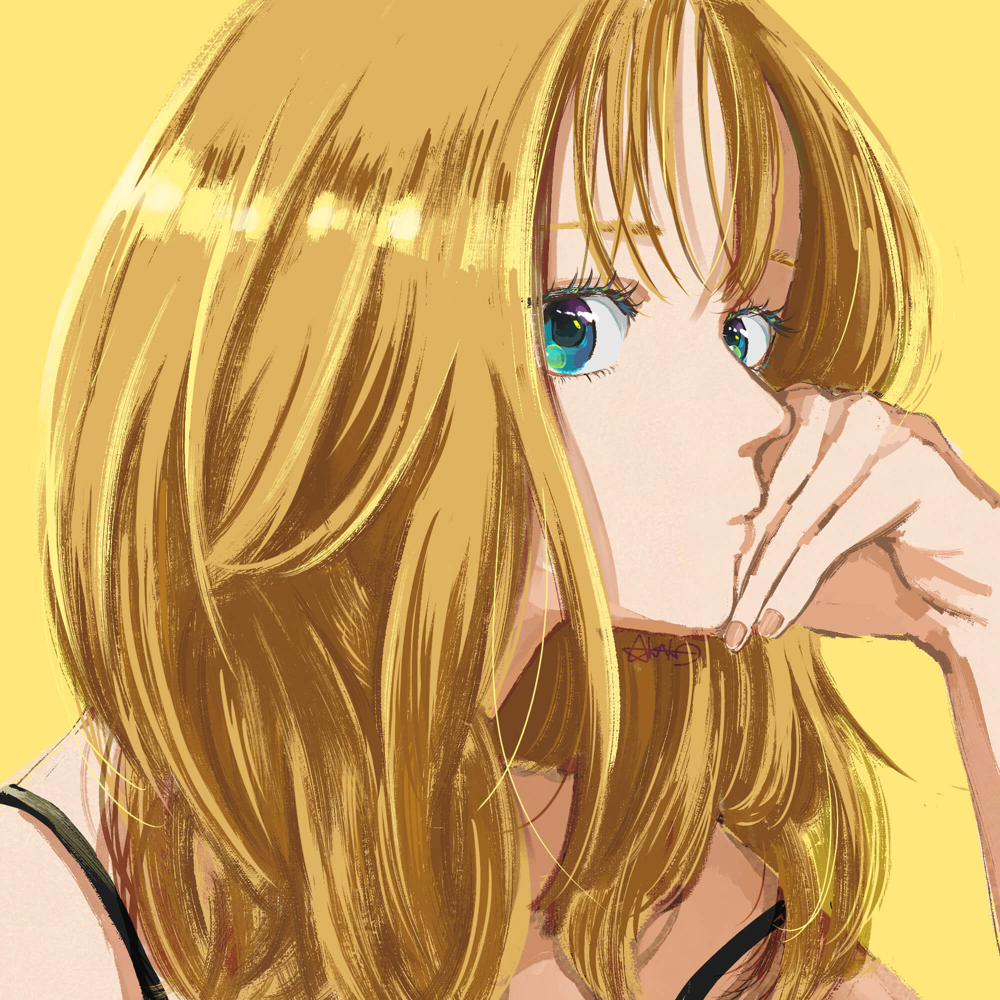 『黄色い人』　Photoshop